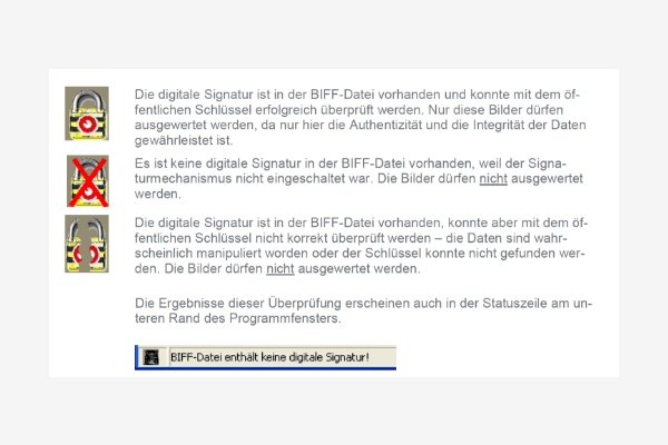 TraffiStar S350 Messfehler: Signaturprüfung der BIFF-Falldatei in BiffProcess
